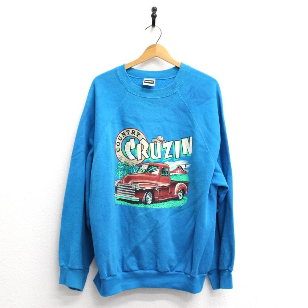 Vintage Country Cruising Truck Sweatshirt XXL 2X